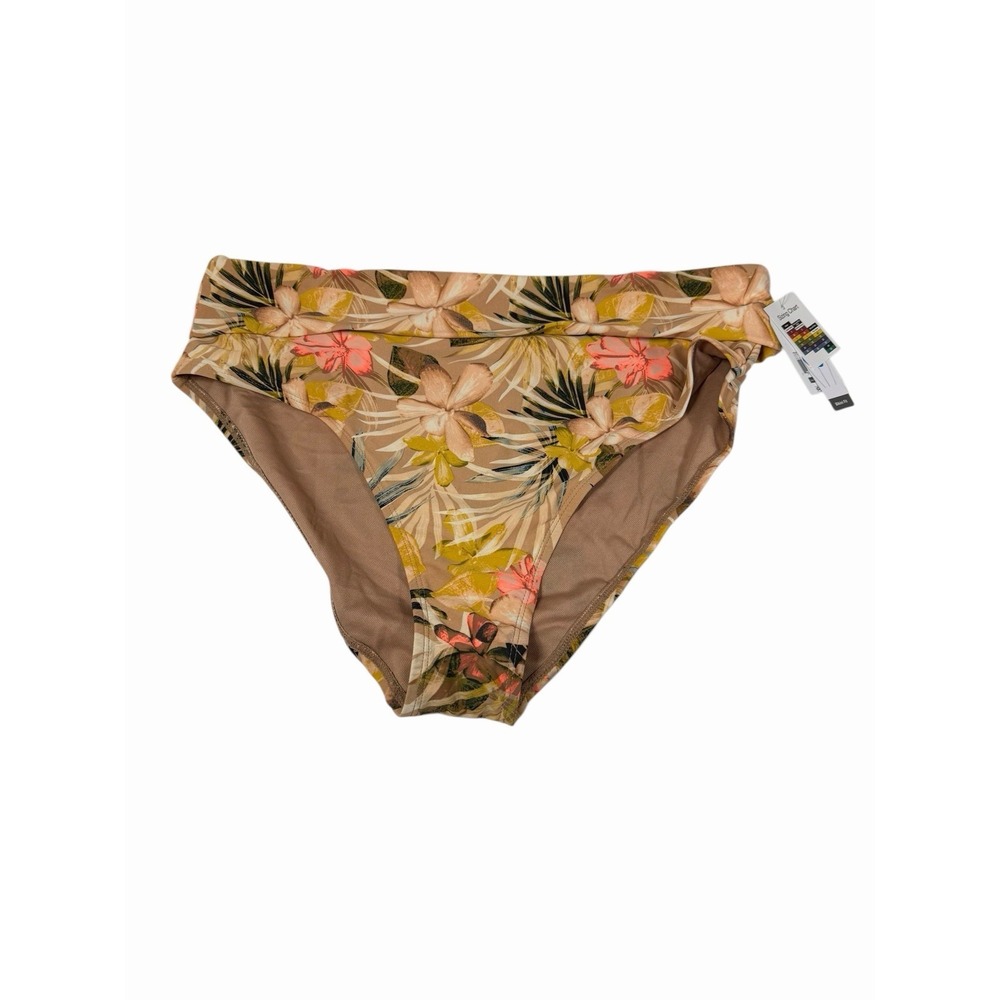 time and tru womens high rise bikini bottoms size XL extra large 16 18 swim suit